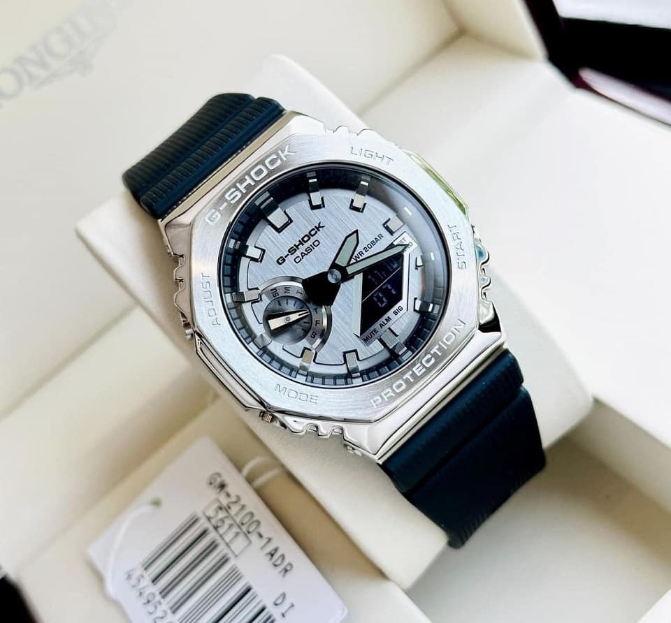 GM-2100-1ADR (3) dong ho Casio G-Shock Silver Steel – GM-2100-1ADR