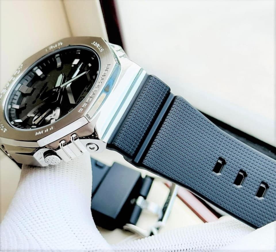 GM-2100-1ADR (8) dong ho Casio G-Shock Silver Steel – GM-2100-1ADR
