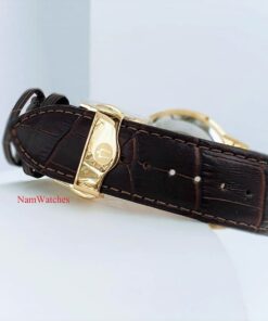 dong ho Bulova Sutton Skeleton Gold Leather - 97A138