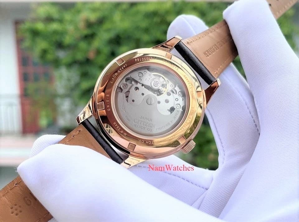 NY4053-05A (8) dong ho Citizen Automatic Elegant Rose Gold Leather - NY4053-05A