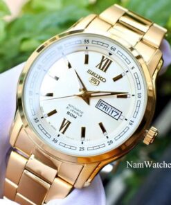 dong ho Seiko 5 Full Gold - SNKP20J1