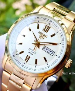 dong ho Seiko 5 Full Gold - SNKP20J1