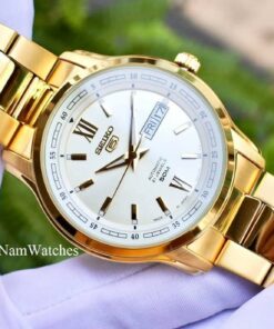 dong ho Seiko 5 Full Gold - SNKP20J1