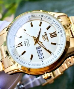 dong ho Seiko 5 Full Gold - SNKP20J1