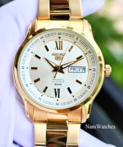 dong ho Seiko 5 Full Gold - SNKP20J1