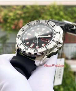 dong ho Seiko 5 Sports Silver Black Rubber - SRP601J1