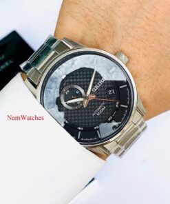 dong ho Seiko Automatic Sport Black Steel - SSA381K1