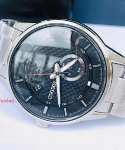 dong ho Seiko Automatic Sport Black Steel - SSA381K1