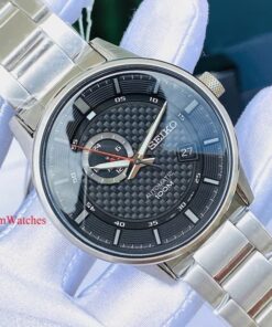 dong ho Seiko Automatic Sport Black Steel - SSA381K1