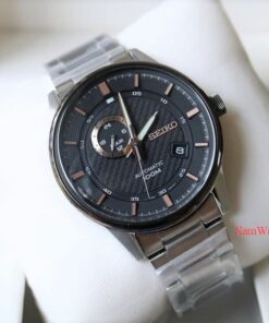 dong ho Seiko Automatic Sport Black Demi Rose Gold - SSA389K1