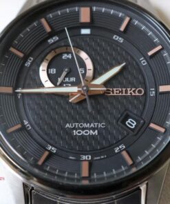 dong ho Seiko Automatic Sport Black Demi Rose Gold - SSA389K1
