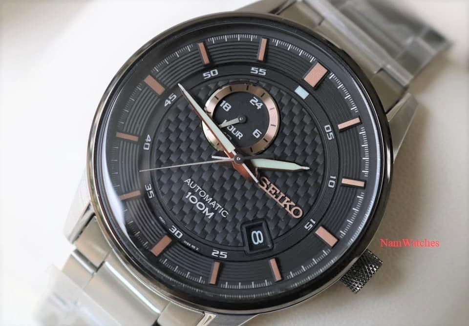 SSA389K1 (6) dong ho Seiko Automatic Sport Black Demi Rose Gold - SSA389K1