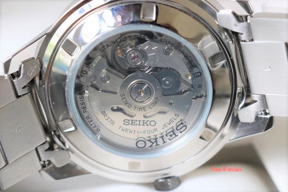 SSA389K1 (7) dong ho Seiko Automatic Sport Black Demi Rose Gold - SSA389K1