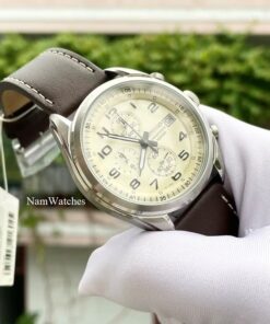 dong ho Seiko Quartz Chronograph Ivory Leather - SSB273P1