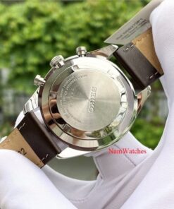 dong ho Seiko Quartz Chronograph Ivory Leather - SSB273P1