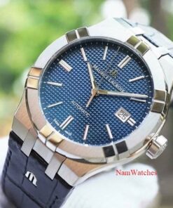 dong ho Maurice Lacroix Aikon Blue Leather - AI6008-SS001-430-1