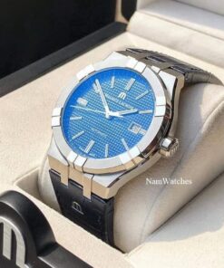 dong ho Maurice Lacroix Aikon Blue Leather - AI6008-SS001-430-1