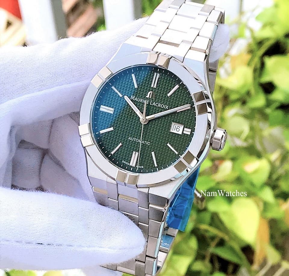 AI6008-SS002-630-1 (2) dong ho Maurice Lacroix Aikon Green Steel - AI6008-SS002-630-1