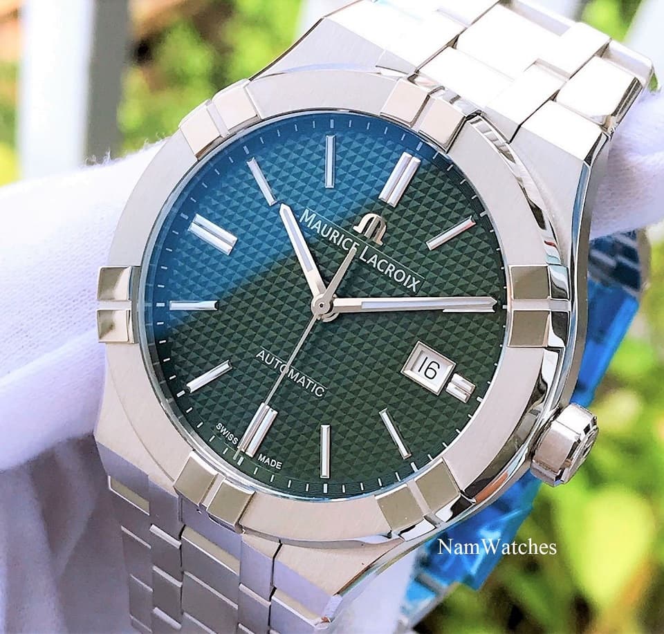 AI6008-SS002-630-1 (4) dong ho Maurice Lacroix Aikon Green Steel - AI6008-SS002-630-1