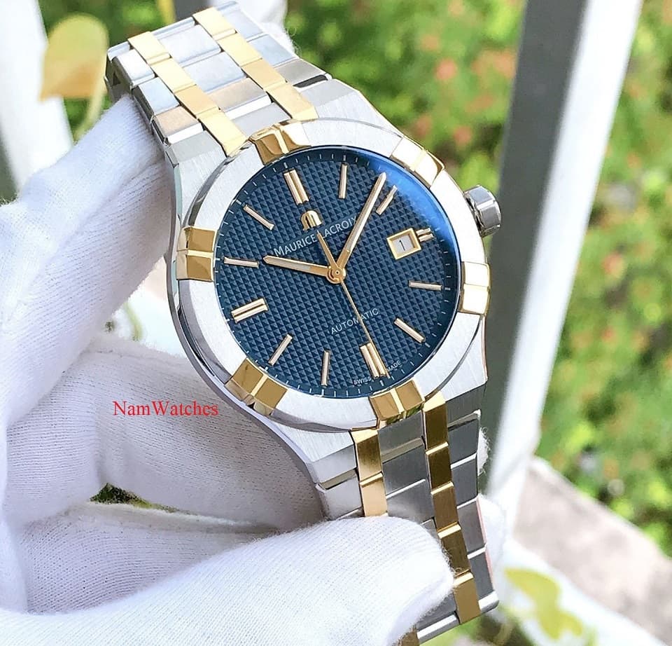 AI6008-SY013-432-1 (1) dong ho Maurice Lacroix Aikon Blue Demi Gold - AI6008-SY013-432-1