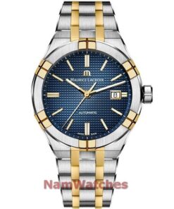 dong ho Maurice Lacroix Aikon Blue Demi Gold - AI6008-SY013-432-1