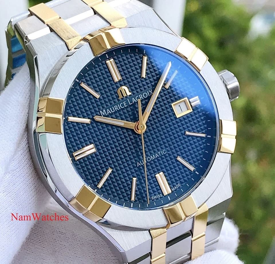 AI6008-SY013-432-1 (3) dong ho Maurice Lacroix Aikon Blue Demi Gold - AI6008-SY013-432-1