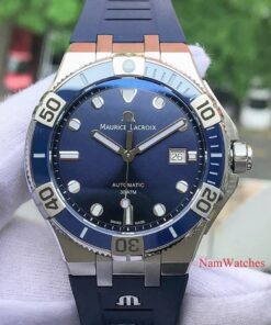 dong ho Maurice Lacroix Aikon Venturer Blue Rubber - AI6058-SS001-430-1
