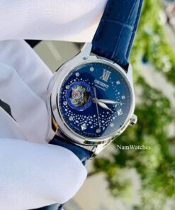 dong ho Orient Blue Moon Blue Leather - RA-AG0018L10B