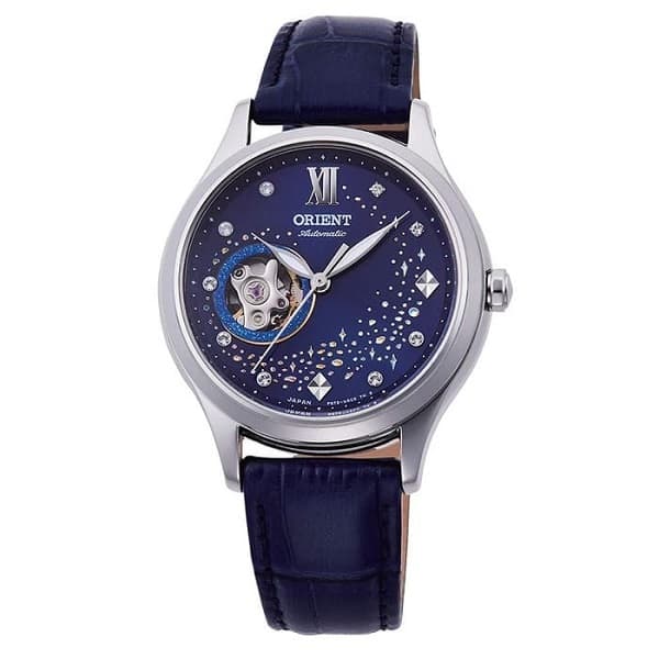 RA-AG0018L10B dong ho Orient Blue Moon Blue Leather - RA-AG0018L10B