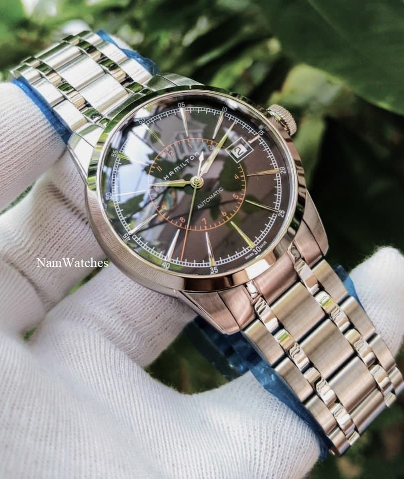 H40555131 (3) dong ho Hamilton Railroad Black Steel - H40555131