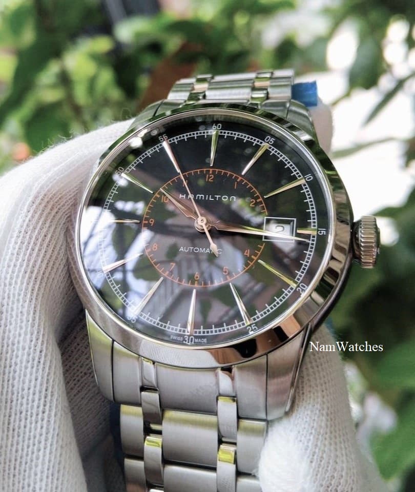 H40555131 (8) dong ho Hamilton Railroad Black Steel - H40555131