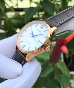 dong ho Citizen Automatic Rose Gold Leather - NJ0113-10A