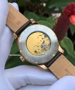 dong ho Citizen Automatic Rose Gold Leather - NJ0113-10A